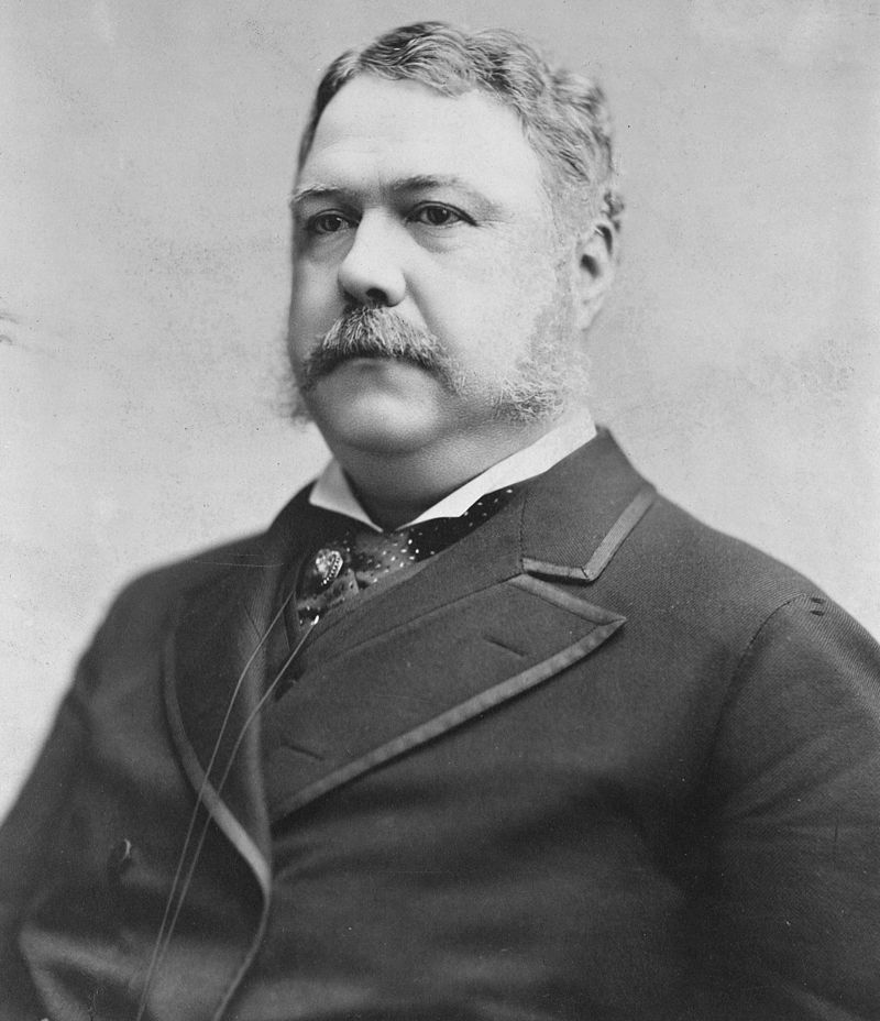 21st  US president, Chester Alan Arthur