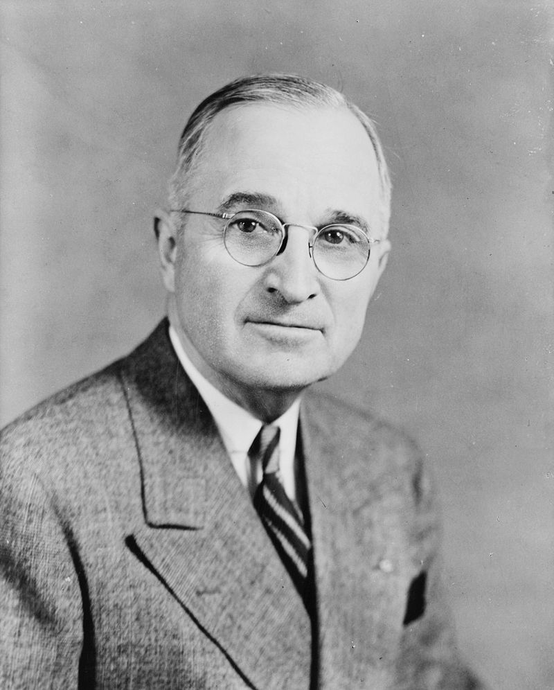 33rd US president, Harry S. Truman